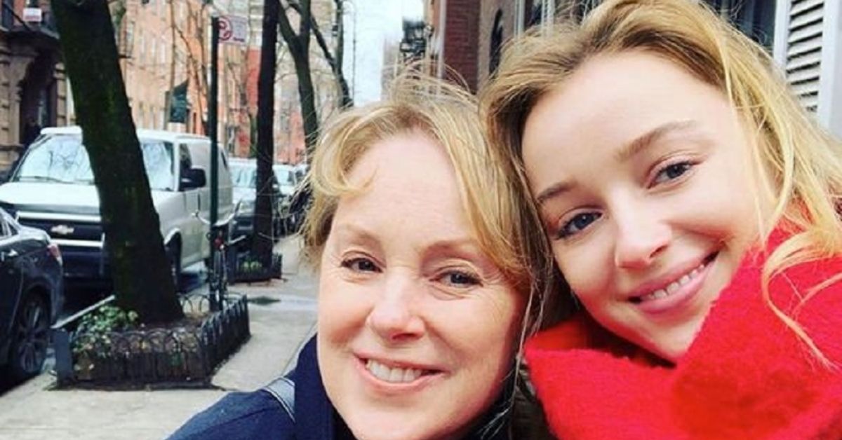 Sally and her daughter Phoebe Dynevor. (Source: Daily Express)