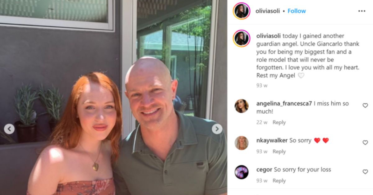 Olivia Soli, a competitor on American Idol, broke the news on social media about the death of a close family member. (Source: Instagram)