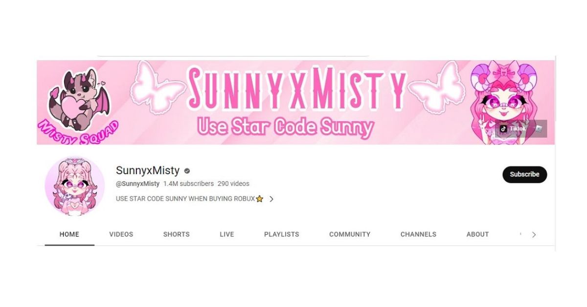 Sunnyxmisty Face Reveal